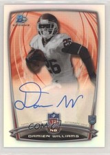 2014 Bowman Rookie Chrome Refractor Auto Damien Williams #30 Auto s3g