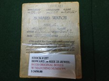Howard Pocket Watch 23 Jewel