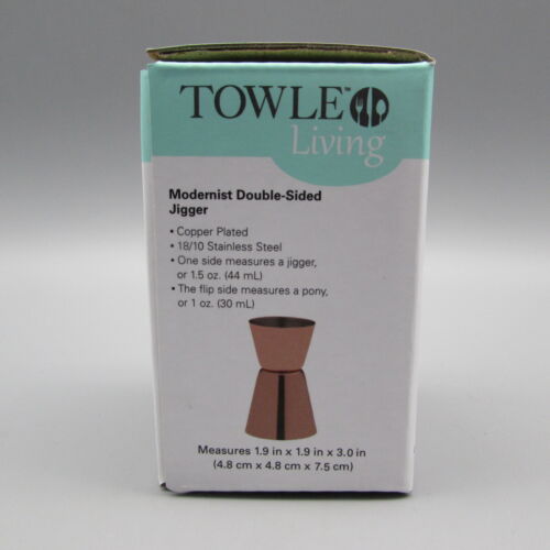 Towle Living Modernist Copper Plated Double Jigger - Picture 5 of 5
