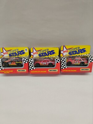 3 Matchbox Racing Super Star Texaco Havoline #28 McDonald s #94 Lipton Tea #74