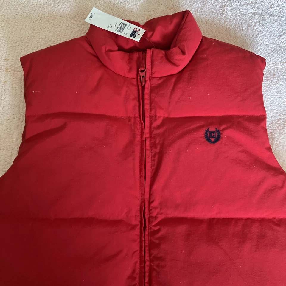 Chaleco de plumón Chaps para niños XL rojo brillante Foto 3 de 4