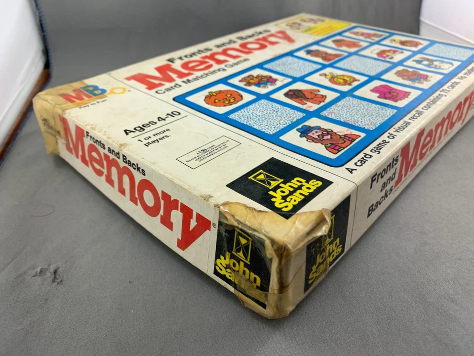 De colección 1980 Milton Bradley Memoria Frontales y Traseros Juego a Juego COMPLETO (N) Foto 2 de 4