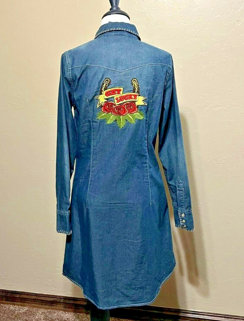 cowgirl justice denim dress Ranch Denim Dress (by Cowgirl Justice)