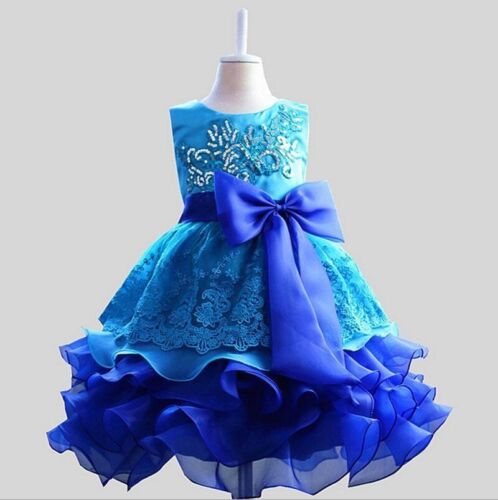 Formal Kids Dress for Girls Princess Wedding Party Dresses Girl Clothes Skirt - Picture 1 of 10