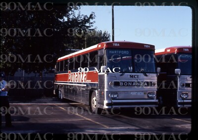 BONANZA BUS LINES. MCI BUS #7904. Hartford (CT). Original Slide 1982.