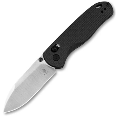 Kizer Cutlery Drop Bear Clutch Lock Black G10 Carbon Fiber Folding Knife V3619A3