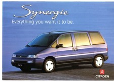 Citroen Synergie 1996 UK Fleet Market Foldout Sales Brochure LX, SX & VSX