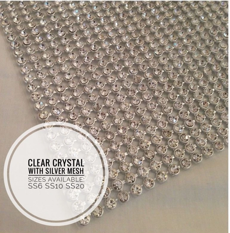 Ferro Su Fissaggio a Caldo Chaton Brillantini Strass Argento Oro & Ab Strisce - Immagine 3 di 4