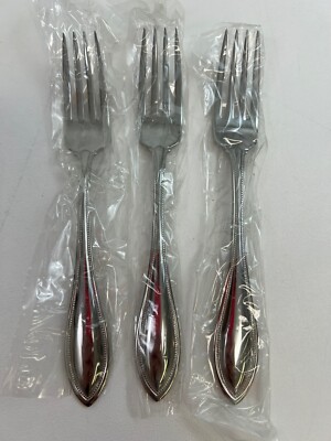 New Oneida AMERICAN HARMONY /ARBOR Set of 3 Dinner Forks Stainless