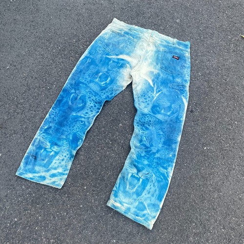 Custom Dickies Jeans Denim Tiger Art Animal 1of1 Rework Upcycling - Bild 2 von 13