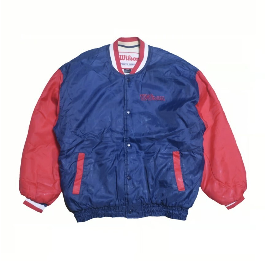 Wilson Stadium Nylon Blouson Jacket Casual Men’s Unisex Pre-Owned Jumper