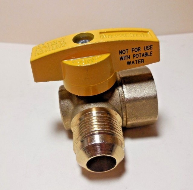BrassCraft 3/4" FIP Angle Gas Ball Valve, 1/2 PSI eBay
