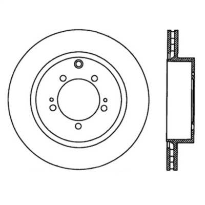 StopTech Power Slot 05-07 Cadillac XLR / 06-09 Chevy Corvette Front Right Drilled & Slotted Rotors