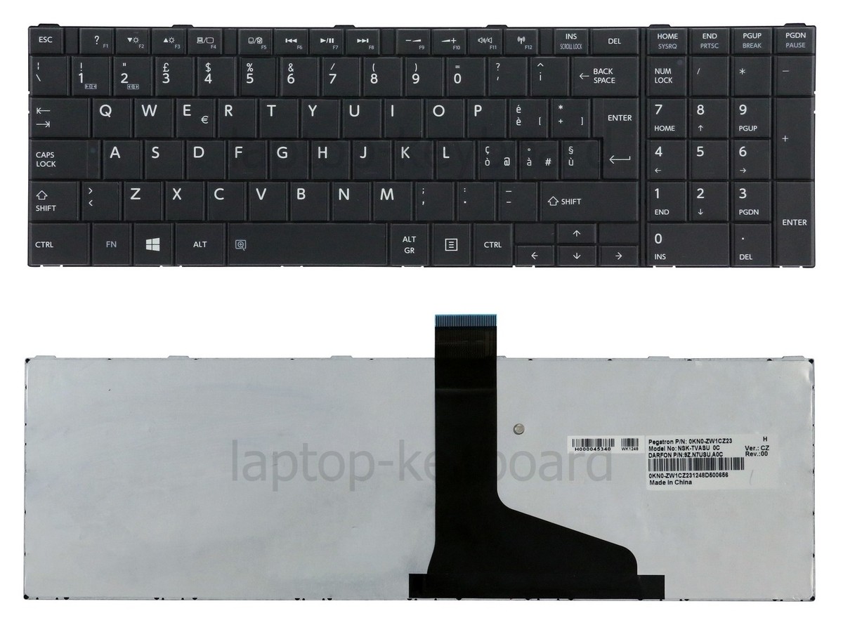 Tastiera Italiano Toshiba Satellite C850 L850 C870 C855 L870 P850