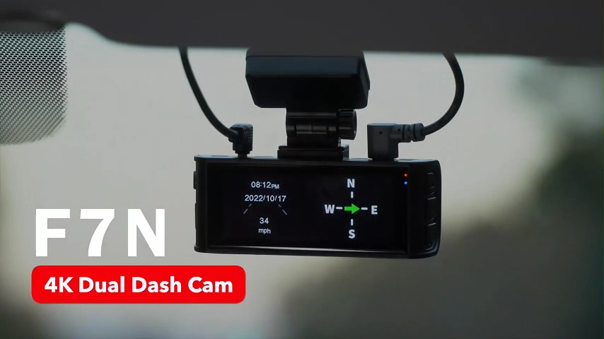 REDTIGER F7N Dash Cam 64GB Card Front and Rear Dash Cam 4K and Hardwire Kit