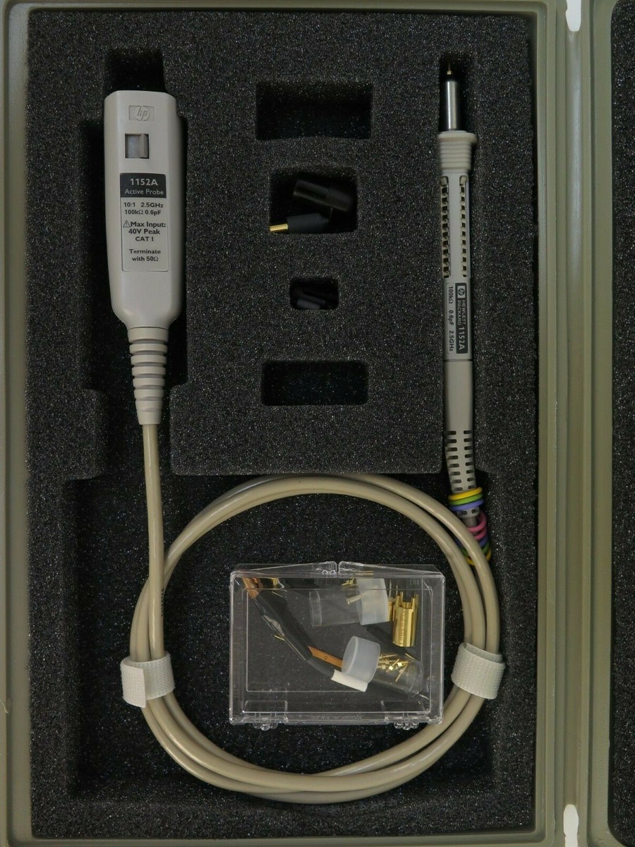 Agilent / HP 1152A 10:1, 2.5 GHz, 0.6pF Active Probe w/ Case