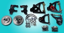 1955-1957 Chevy Front Suspension Drop Spindles Tubular Control Arms Disc Brakes