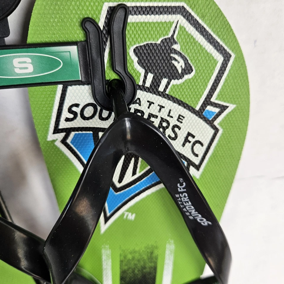 NUEVAS Sandalias Chanclas Seattle Sounders FC Adulto Pequeñas Logo Grande Mujeres 7/8 Yth 5/6 Foto 3 de 4