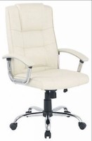 Modern Office Chair Computer Desk Chairs Swivel Leather Business Executive Cream Modern Office Chair Computer Desk Chairs Swivel Leather Business Executive Cream