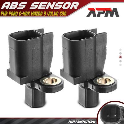 2x ABS Sensor Hinterachse beidseitig für Ford C-Max Mazda 3 Volvo C30 2003-2019