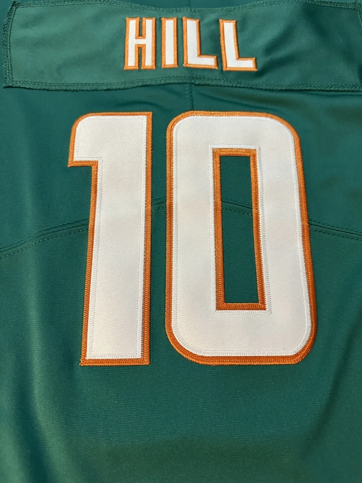 Camiseta deportiva juvenil Tyreek Hill Miami Dolphins Nike Home Vapor Limited Foto 3 de 4