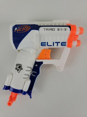 NERF トイガンセット Triad EX-3 NERF N-Strike Elite - TRIAD EX-3 blaster - 3 darts - Walmart.com