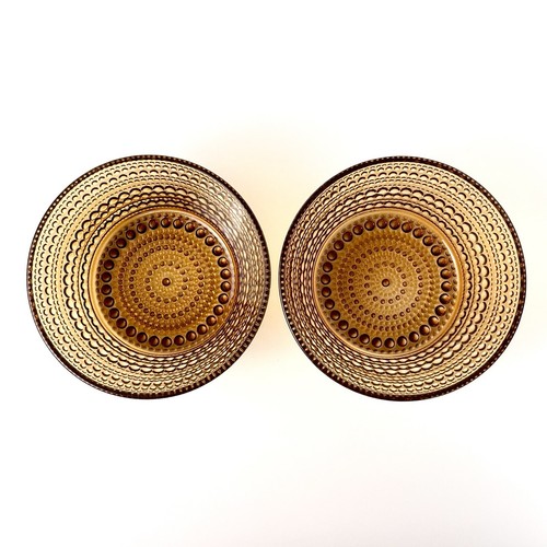iittala Kastehelmi Dessert Glass Bowl Brown Designed by Oiva Toikka Set of 2 - Picture 5 of 6