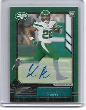 Lamical Perine 2020 Panini Playbook Football RC Card AUTO Autograph NEW YORK JET