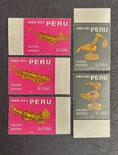 Peru, Sc 505-9, MNH, Complete Set, with selvage, 1968
