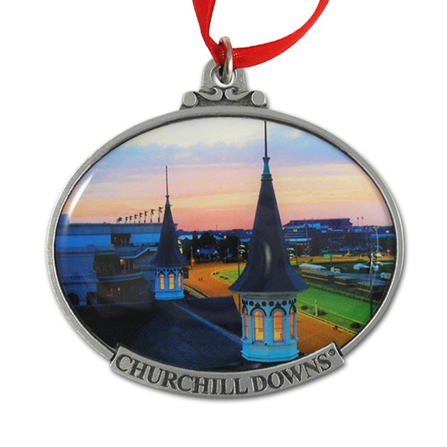 Churchill Downs Twin Spires Color Pewter Ornament. KOR206 IMCRetail eBay
