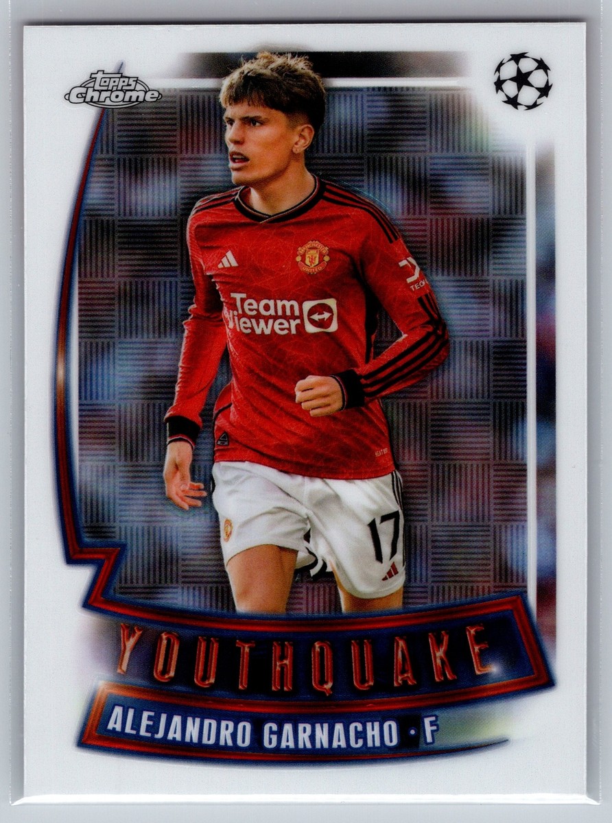 その他 TOPPS CHROME GARNACHO RC REFRACTOR PSA10 Alejandro Garnacho 2022 Topps Chrome UEFA Club Competitions