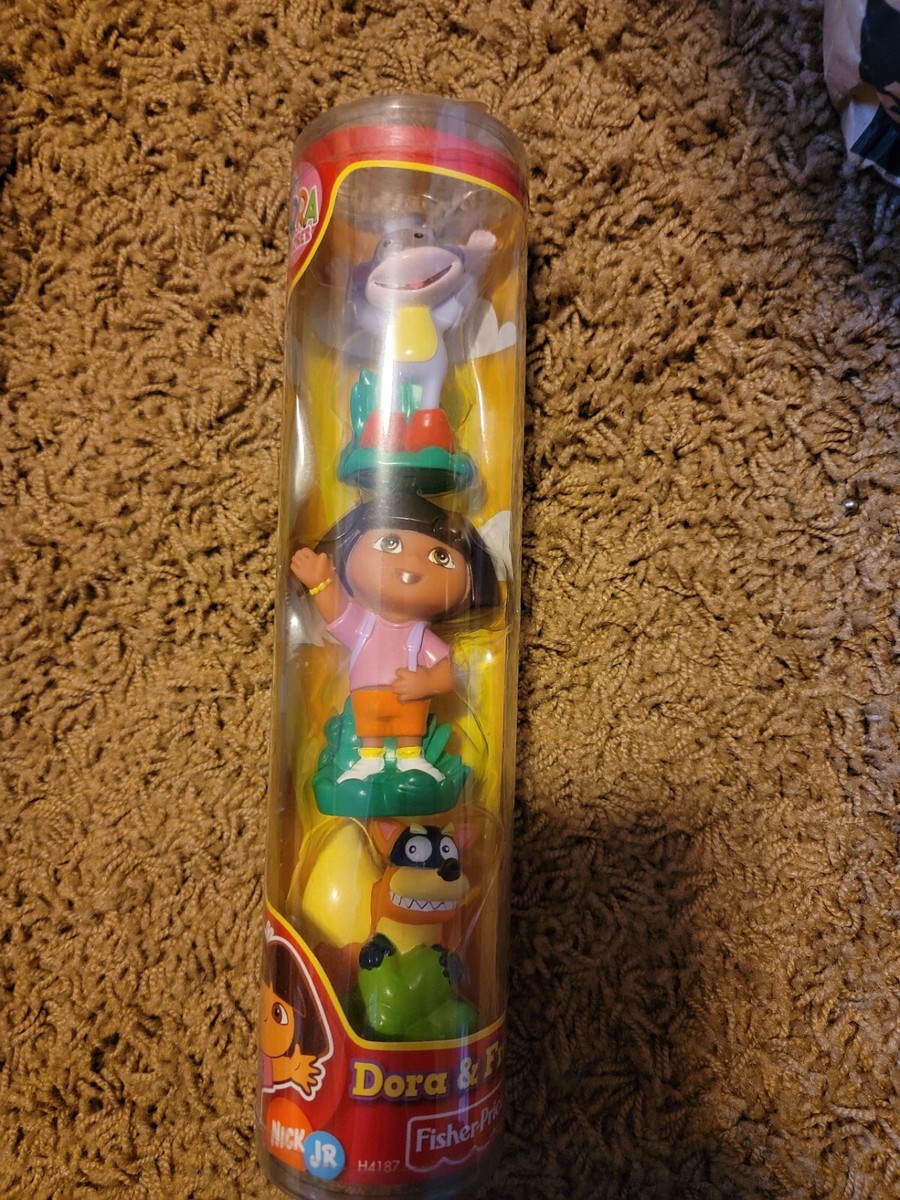 FISHER PRICE Little People Dora Swiper & Boots Vintage tube NEW