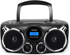 Portable CD Player Bluetooth Stereo Sound, Digital AM FM Radio, MP3 CD Boombox U