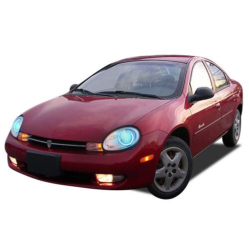 RGB Angel Eye LED Halo kit with IR Remote for 2000-2002 Dodge Neon Headlights - Bild 4 von 7