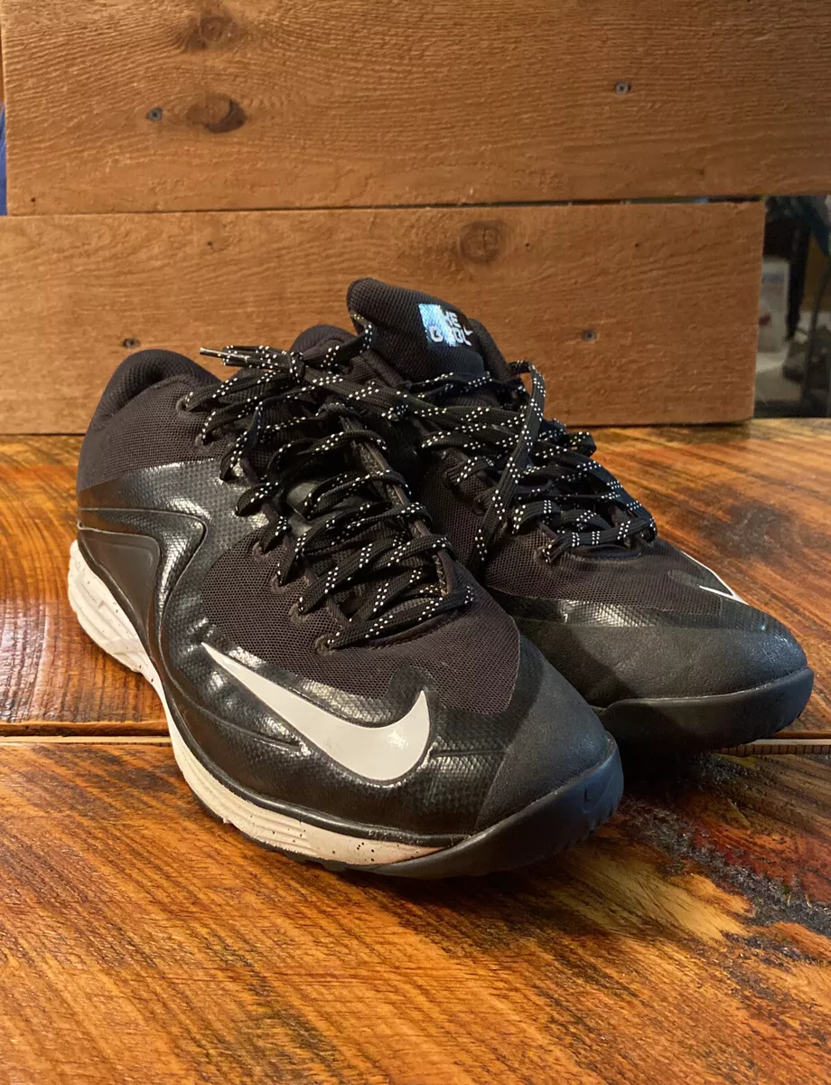 Nike Lunarlon MVP BSBL Baseball Mens Black White 684690 010