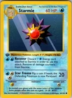 Starmie 64/102 Common Base Set Shadowless Pokemon 1st Edition Lightly Played