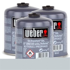 3x Weber Gas Kartusche 26100 f&uuml;r Q 100 Serie und Performer Touch-N-Go