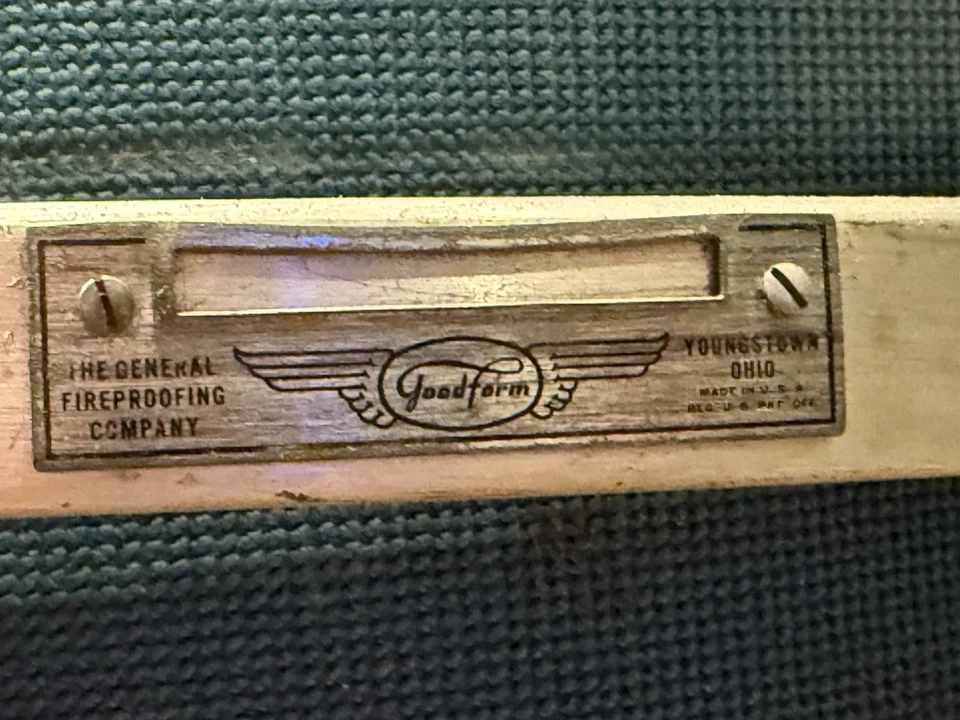 General Fireproofing Goodform Aluminum Office Chair Vintage Mid-Century - Image 3 of 4