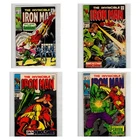 Iron Man #2 4 9 10 Marvel 1968 - 4 BOOK SILVER LOT!! AVG FN+! INCLUDES 2 KEYS!