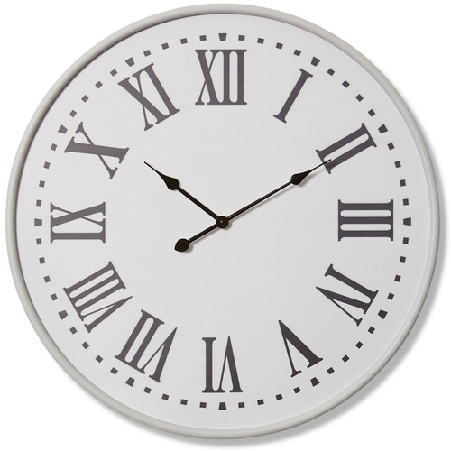 NEW Parker Metal and Wood Roman Wall Clock, White, 80cm - Picture 1 of 2