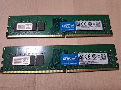 Crucial 32GB (16GB x 2) DDR4 2400 MHz UDIMM Memory Module | eBay