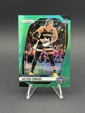 2024 Panini Prizm WNBA #70 Aaliyah Edwards Green Prizms (RC)