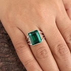 Chrome Diopside Gemstone 925 Sterling Silver Jewelry Elegant Ring For Valentine