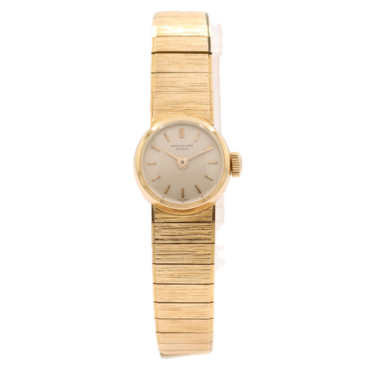 Vintage Patek Philippe 3266/60 Petite Ladies Mechanical Wristwatch 18k Gold