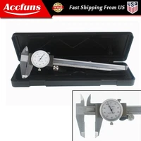 CARBON STEEL 6" DIAL CALIPER SHOCKPROOF .001" OF ONE INCH.