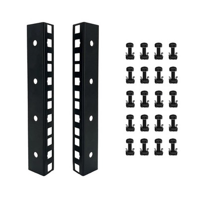 4U Rack Rails with M6 Rack Mount Screws and Cage Nuts Set for DIY Server