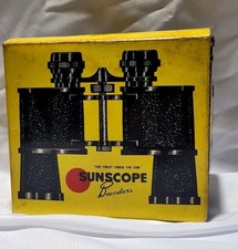 Vintage Sunscope President 7 X 35 Binoculars Japan New With Defect