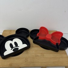 2- Bumpkins Baby/ Toddler Suction Plates Disney Baby  s Mickey And Minnie Mouse
