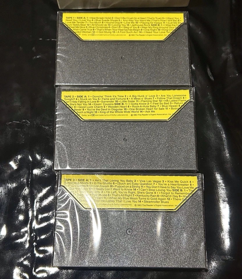 ELVIS PRESLEY HIS GREATEST HITS 1983 READERS DIGEST X3 AUDIO CASSETTE NEW SEALED - Image 4 of 4
