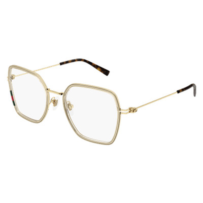 Gucci GG 1850 O-003 Yellow / Transparent Gold 003 Size 51 Eyeglasses